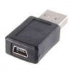 2 ADAPTADORES MINIUSB HEMBRA A USB MACHO 