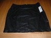 BNWT BLACK SHRT SKIRT WITH BUTTON/STITCH DETAIL SIZE 16 
