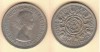 GREAT BRITAIN  2  SHILLING  1953 