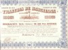 Documento antiguo Acciones Tranvias de Barcelona 