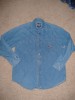 MENS M HARLEY DAVIDSON MOTORCYCLE DENIM SHIRT BUTTON UP 
