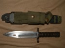 M9 PHROBIS III 3 USA Sawback Bayonet Knife w Scabbard 
