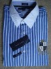 NWT Tommy Hilfiger Mens Custom Fit Shirt Blue Stripe XL 