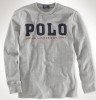 New Men's Polo Shirts Long Sleeve Gray S-XXL 