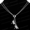 New Fashion beautiful Necklace Silver N562Q 