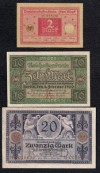 INTERESANTE LOTE 3 BILLETES GERMANY SC 