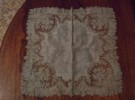 ANTIQUE handkerchief point de gaze brussels lace 