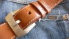 Leather Belt with Panerai GPF MOD Dep buckle 
