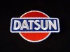 NEW RED BLUE DATSUN CAR AUTOMOBILE MOTOR IRON ON PATCH 
