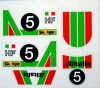 LANCIA STRATOS ALITALIA ADHESIVOS EXIN SCALEXTRIC 