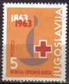 YUGOSLAVIA 1965 Scott RA28 PORTO Sello Nuevo Cruz Roja 