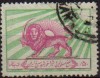 IRAN 1965 Scott RA8 Sello Cruz Roja Irani y emblema sol 
