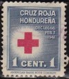 Honduras 1941 Scott RA1 Sello Cruz Roja Hondureña 1c us 