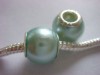 100PCS Stamped Acryl beads Fit EUROPEAN BRACELET  