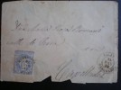 SOBRE CARTA AÑO 1870 CALAF A CAPELLADES FECHADOR CALAF 