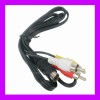 7 pin 5 ft S-Video to 3 RCA TV Male Cable for Laptop 