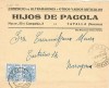 Carta impresos TAFALLA (Navarra) a Zaragoza 1936. 