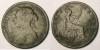 * YOUNG QUEEN VICTORIA HALF PENNY COIN 1891 + PATINA * 