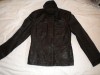 BROWN NEXT LEATHER JACKET SIZE 10 