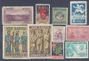 ESPAÑA. FICHA CON 11 VIÑETAS DIFERENTES 1930/40.