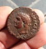 AE OF VITELIVS FIDES EXERCITVS T7 