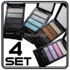 4 set 16 Shimmer color eyeshadow eye shadow palettes 