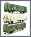 V9563 BM * LOTE de 3 VAGONES de CARGAS de ROCO en H0 