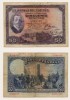 billete de 50 pesetas de 1927 con sello de la republica