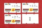 Spanien ATM EXPO '92  Satz mit Zähl-Nr. 3st. **
