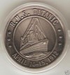 R.M.S. TITANIC CHALLENGE COIN ANTIQUE SILVER NEW HTF 