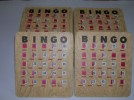 Vintage Bingo Cards Slider Type Lot Of 20 