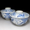 UH6: Pair of Japanese Old Imari Covered Bowls, 18C 