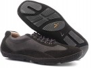 Mens JOURNEY Black Leather Shoes Size 7 (41) 