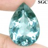 17.06 ct. Fabulous Pear Facet Greenish Aquamarine NR! 