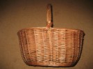 Traditional wicker basket 42cm (base to handle centre) 