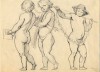 Dibujo. Título: Putti. Autor: Joaquín Albareda 1922 