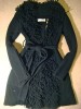 New Anthropologie Charlie & Robin Black Sweater Coat XS 