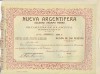 15568 SPAIN 1908 Nueva Argentifera share cert 500 Ptas 