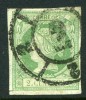 SPAIN: 1860 classic Isabella imperf issue 2c. Postmark 