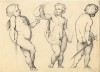 Dibujo lápiz.Título:Putti .Autor:Joaquín Albareda 1922 