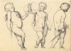 Dibujo lápiz.Título:Putti .Autor:Joaquín Albareda 1922 