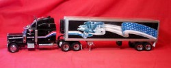 FRANKLIN MINT PRECISION DIECAST PETERBILT TRAILER TRUCK 