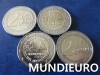 $MUNDIEURO$LOTE 4 MONEDAS 2 EUROS ESLOVAQUIA 2011 NUEVA