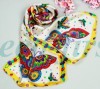 lovely,Abstract design animal 100% silk children scarf 
