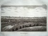 ZARAGOZA grabado estampa vista PANORAMA ESPAÑOL 1845 