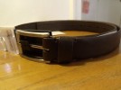 MENS CALVIN KLEIN 38 SOFT BROWN LEATHER CASUAL BELT 