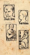 Dibujo a lápiz. Título: Dibujos publicitarios. 