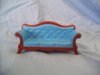playmobil Rare victorian blue sofa with a few marks on  