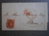 CARTA ROSAS GERONA A BARCELONA 1853 BAEZA Y EDIF 17 