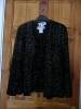 BLACK AND SILVER TOP AND JACKET SIZE 14/16 